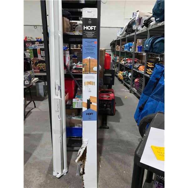 Hoft Privacy Screens & Fences 1 Line Post 6ft Aluminum Black Kit