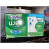 Image 1 : Swiffer Wet Cloths 2 packs of 32