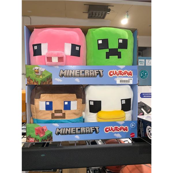 Minecraft Cuutopia 10” - 4 Pack Plush Assortment