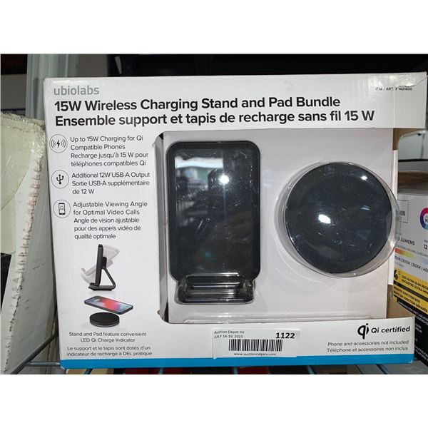 Ubiolabs Wireless Charging Stand + Pad Bundle