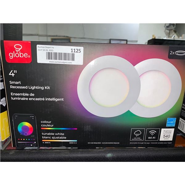 Globe 4" Smart Recessed Lighting Kit 2 pack