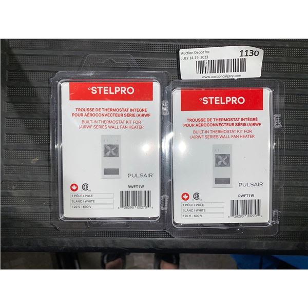 Lot of 2 Stelpro Built in Thermostat Kit for (A)RWF Wall Fan Heater