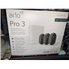 Image 1 : Arlo Pro 3 2K QHD Wire-Free Security Camera System 3 Camera System + 3 Bonus Outdoor Wall mounts