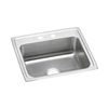Image 3 : Elkay LRAD2521502 Lustertone Classic 25" x 21-1/4" x 5" Single Bowl Drop-in ADA Sink, 2 Holes, Stain