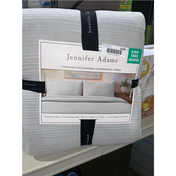 Jennifer Adams King Size 3 pc Quilt Set
