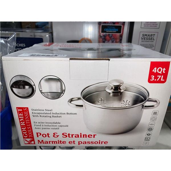 Gourmet Tools Pot & Strainer Set 3.7L