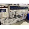 Image 3 : Kirkland 5-Ply Clad Stainless Steel Cookware 10 Piece Set