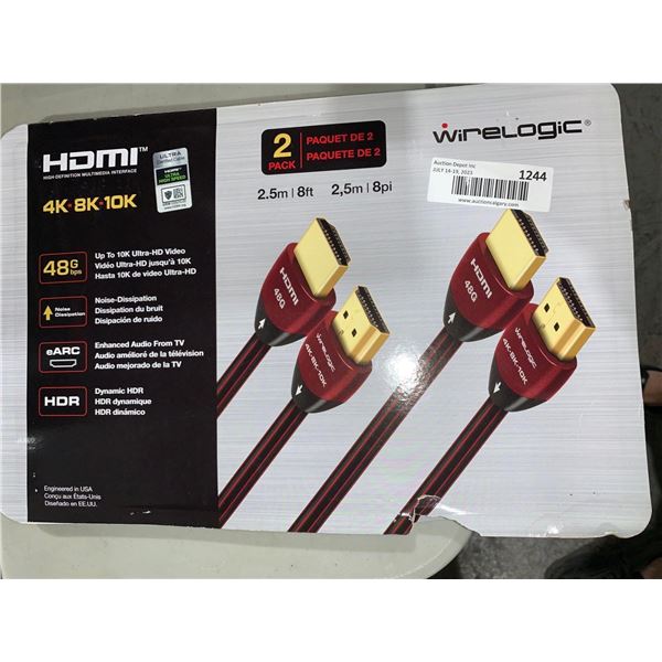 Wirelogic HDMI to HDMI COrds 2 Pack
