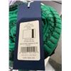 Image 3 : Hudsons Bay Company Stripes green Fleece throw banket 178cm x 127cm
