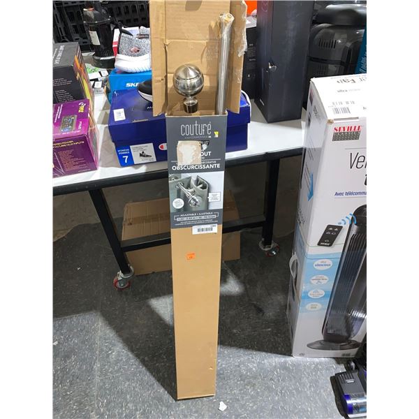 Couture Adjustable Blackout Curtain Rod 478-96"