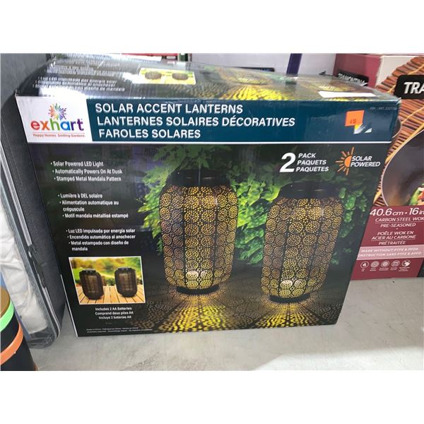 Exhart Solar Accent Lanterns - 2 Pack