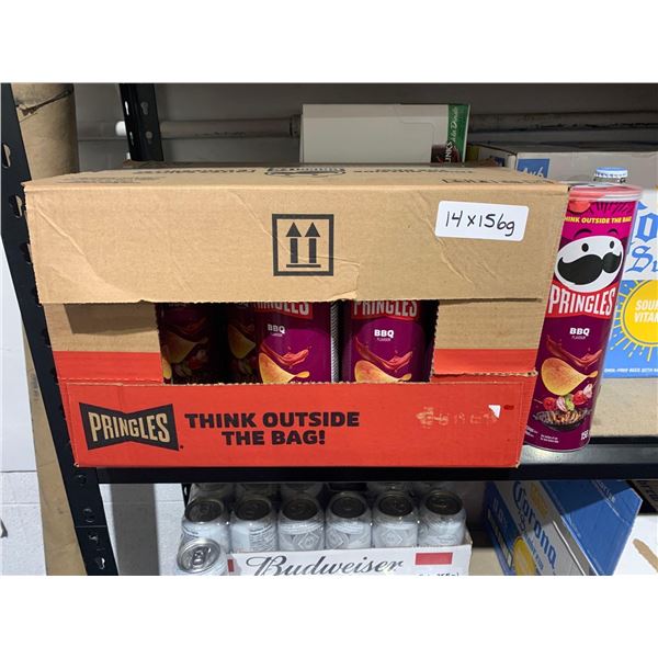 Pringles BBQ Potato Chips 14x156g