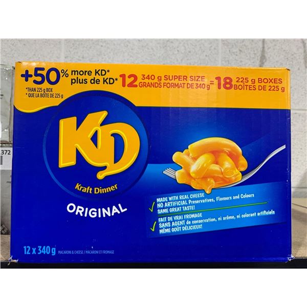 Kraft KD Original Super Sized boxes  12x 340g