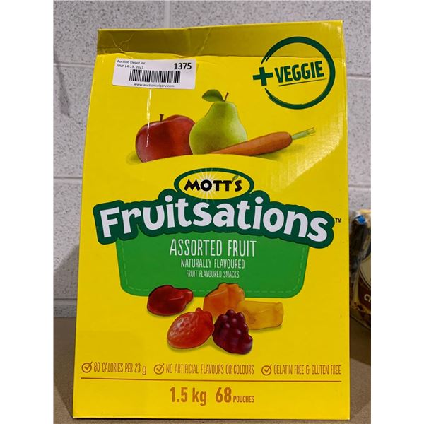 Mott's Fruitsations Assorted Fruit Snacks 1.5 Kg
