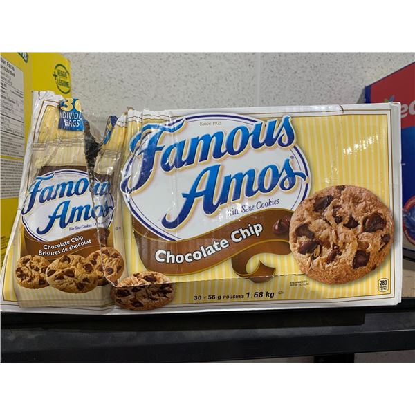 Famous Amos Chocolate Chip Cookie Snack Packs 30x56g