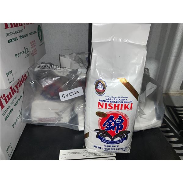 Nishiki Premium Quality Sushi Rice 5x5Lbs.