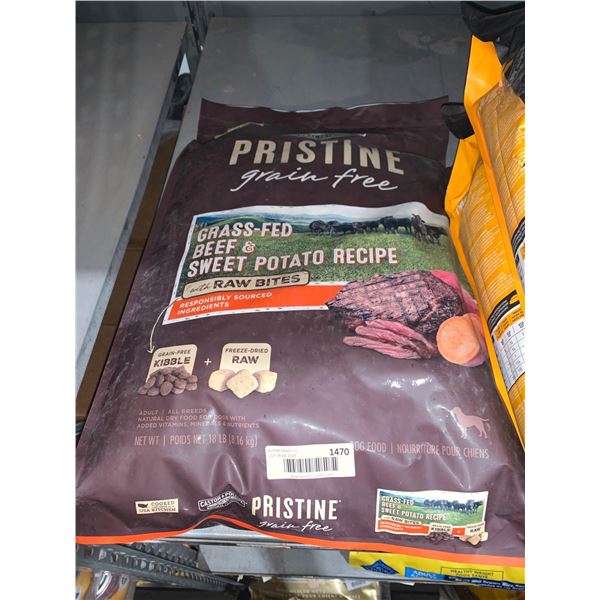 Castor & Pollux Pristine Grain Free Beef & Sweet Potato Dog Kibble 18 Lbs