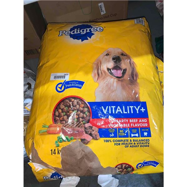 Pedigree Vitality+ Hearty Beef & Vegetable Dog Kibble 14Kg