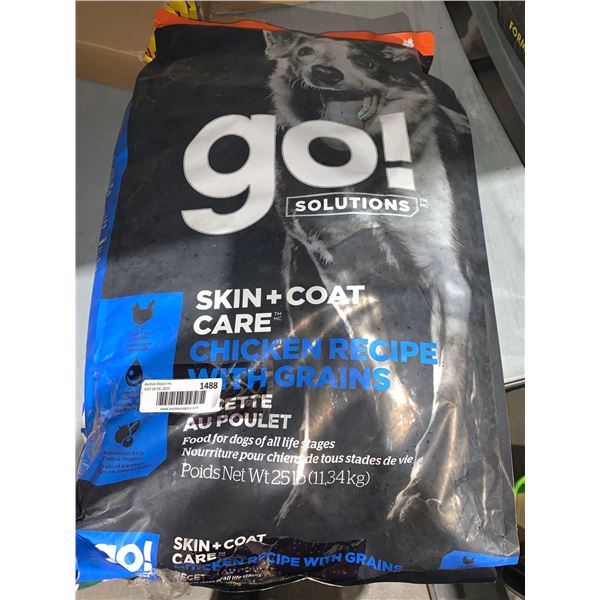 Go! Skin & Coat Care Chicken Dog Kibble 25 Lbs