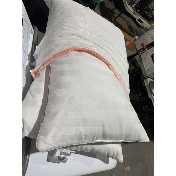 Lot of 2 - Weatherproof, Down Alternative Pillows - Standard Queen Size