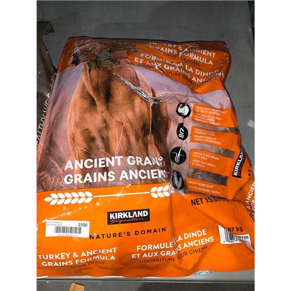 Kirkland Turkey & Ancient Grains Dog Kibble 15.81 Lbs