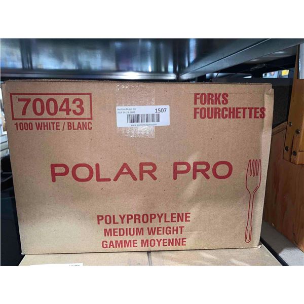 Polar pro plastic forks 1000 count