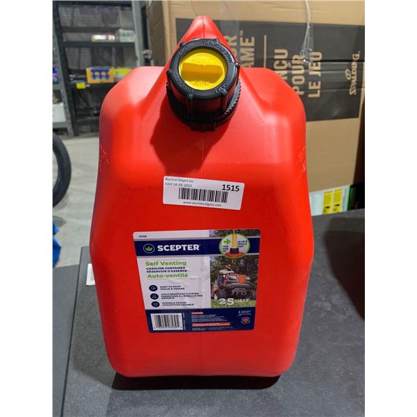 NEW - Scepter Self Venting Gasoline Container 25L