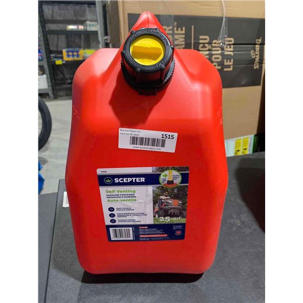 NEW - Scepter Self Venting Gasoline Container 25L