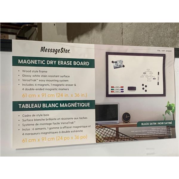 Message Star Magnetic Dry Erase Board with accessories