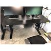 Image 2 : BLACK 60" X 30" ELECTRIC SIT/STAND PROGRAMMERS DESK