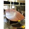 Image 1 : MAHOGANY 8' X 3.5' BOARDROOM TABLE