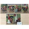 Image 1 : Set of 6 PFB Children Getting Into Trouble With 1 Halloween Related Postcards