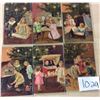 Image 1 : Set of 6 Merry Christmas Children Postcards by PFB