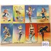 Image 1 : Group of 15 Linen by Tichnor Pin Up Ladies Postcards