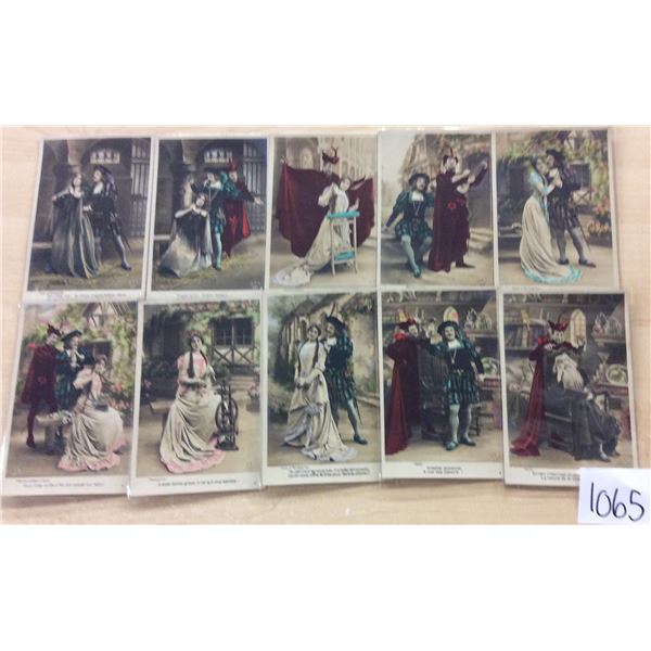 Set of 10 Tinted Photo Opera Faust Postcards