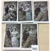 Image 1 : Group of 5 Romantic Lovers Tinted Real Photo Postcards