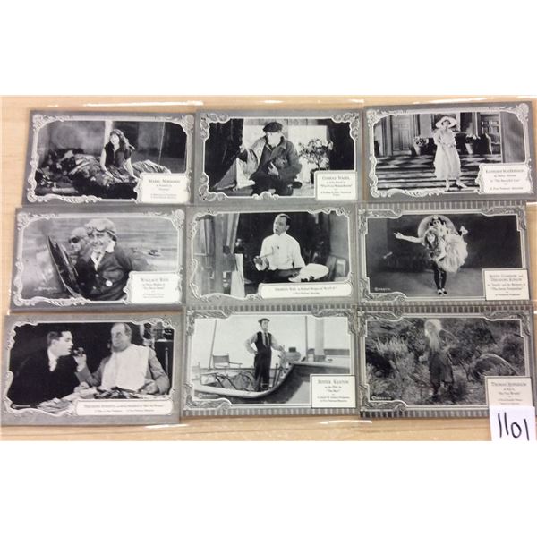 Group of 36 Black & White Movie Scenes Chaplin & Others Postcards