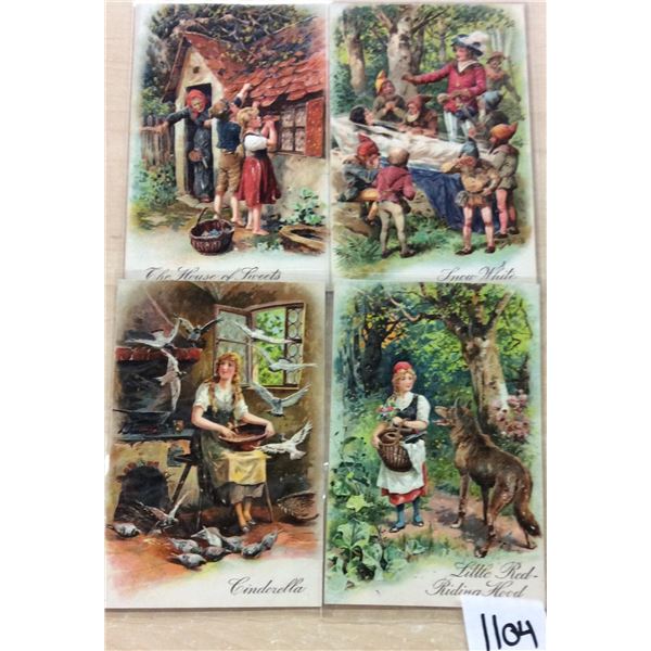 Group of 4 Fairy Tales by PFB Postcards