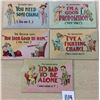 Image 1 : Group of 5 Comics "The Doctor Says" Humor Postcards