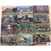 Image 2 : Set of 25 Postcards by Tuck "Homes of the US Presidents" Oilettes