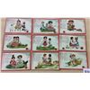 Image 1 : Group of 9 Tucks "Little Nursery Lovers" Valentine Postcards