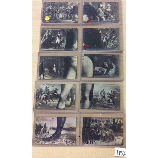 Tinted Photo Installment set of Napoleon 10 Postcards