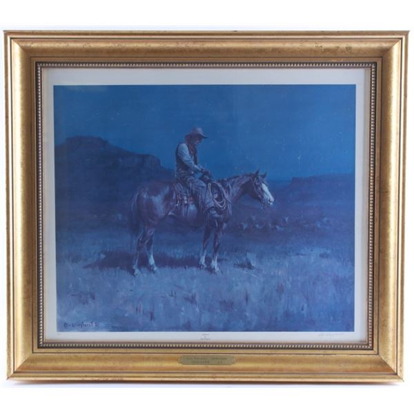 Olaf Wieghorst (1899-1988) Nighthawk Artist Proof