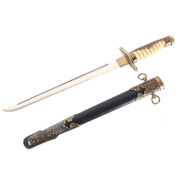 Japanese Style Tanto Knife & Sheath Reproduction