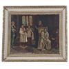 Image 1 : 19th C. Italian "Catholic Mass" Oil Painting