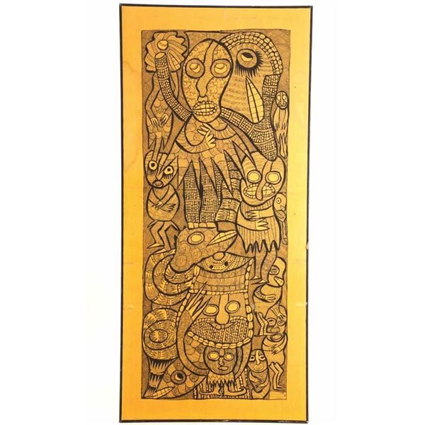 1969 Chief Zacheus Oowonubi Oloruntoba Painting