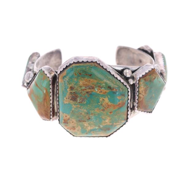 Pawn Navajo Fierro Sterling Royston Turquoise Cuff