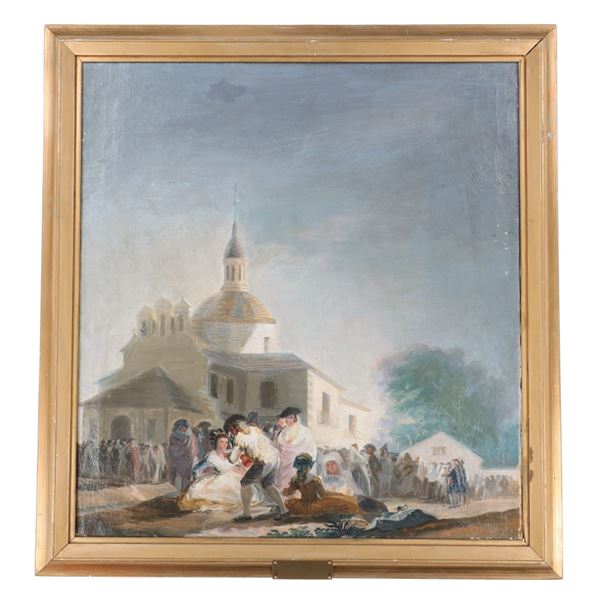 J.A. Molina Sanchez (1918-2009) Oil Painting