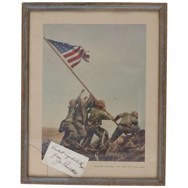 aJoe Rosenthal's  Raising the Flag on Iwo Jima 