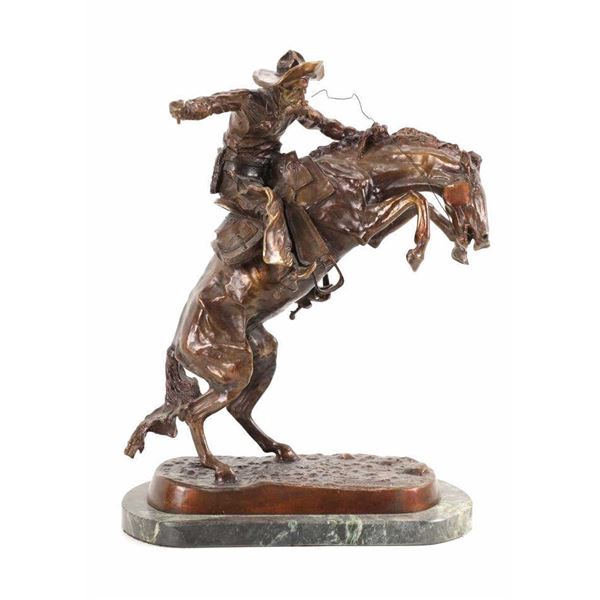 Large Frederic Remington (1861-1909) Bronco Buster